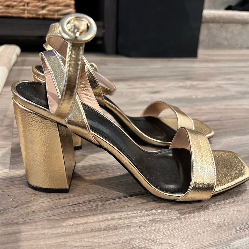 Raid Gold Wide Fit Heels